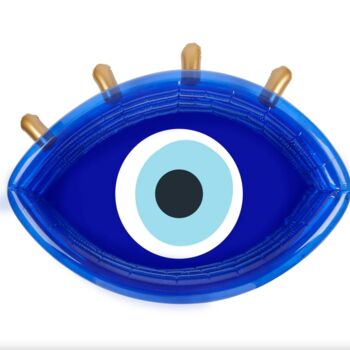 Blue Eye Inflatable Pool With Gold Lashes, 3 of 3