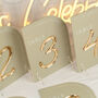 Modern Arch Acrylic Wedding Table Number, thumbnail 3 of 10