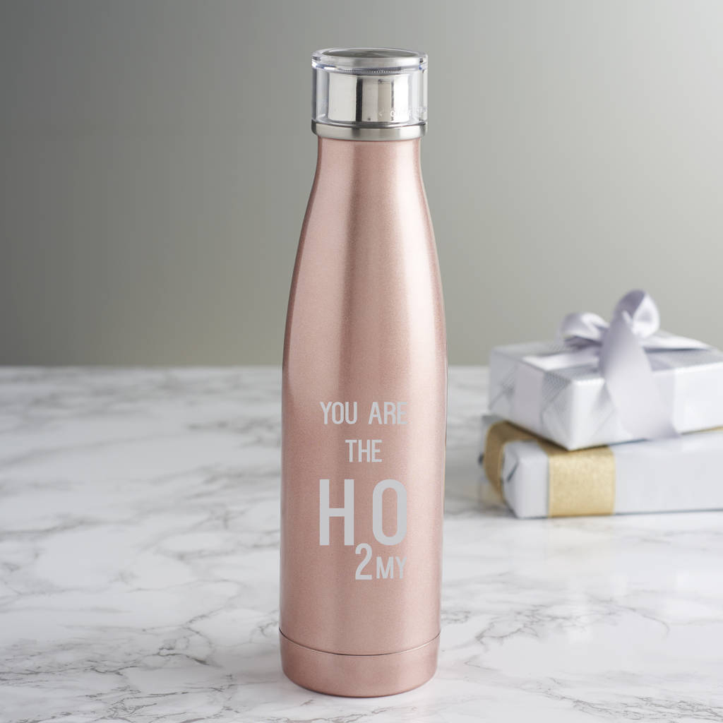 Rose Gold Water Bottle For Couples, 1 of 5