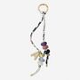 Personalised Silk And Crystal Bead Bag Charm, thumbnail 1 of 8