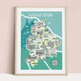 Lancashire Map Print, thumbnail 1 of 2