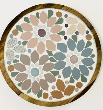 Floral Mosaic Placemat Plantstand Or Dish, 8 of 12