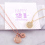 Birthday Diamante Initial Necklace, thumbnail 4 of 5