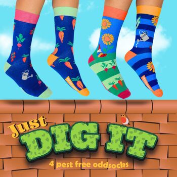 United Oddsocks Just Dig It Men's Gift Box Set, 2 of 8