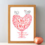 Personalised Mr And Mrs Wedding Print, thumbnail 1 of 3
