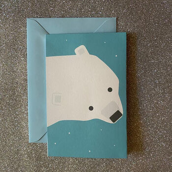 Handmade Pop Up Polar Bear And Cub Card, 2 of 2