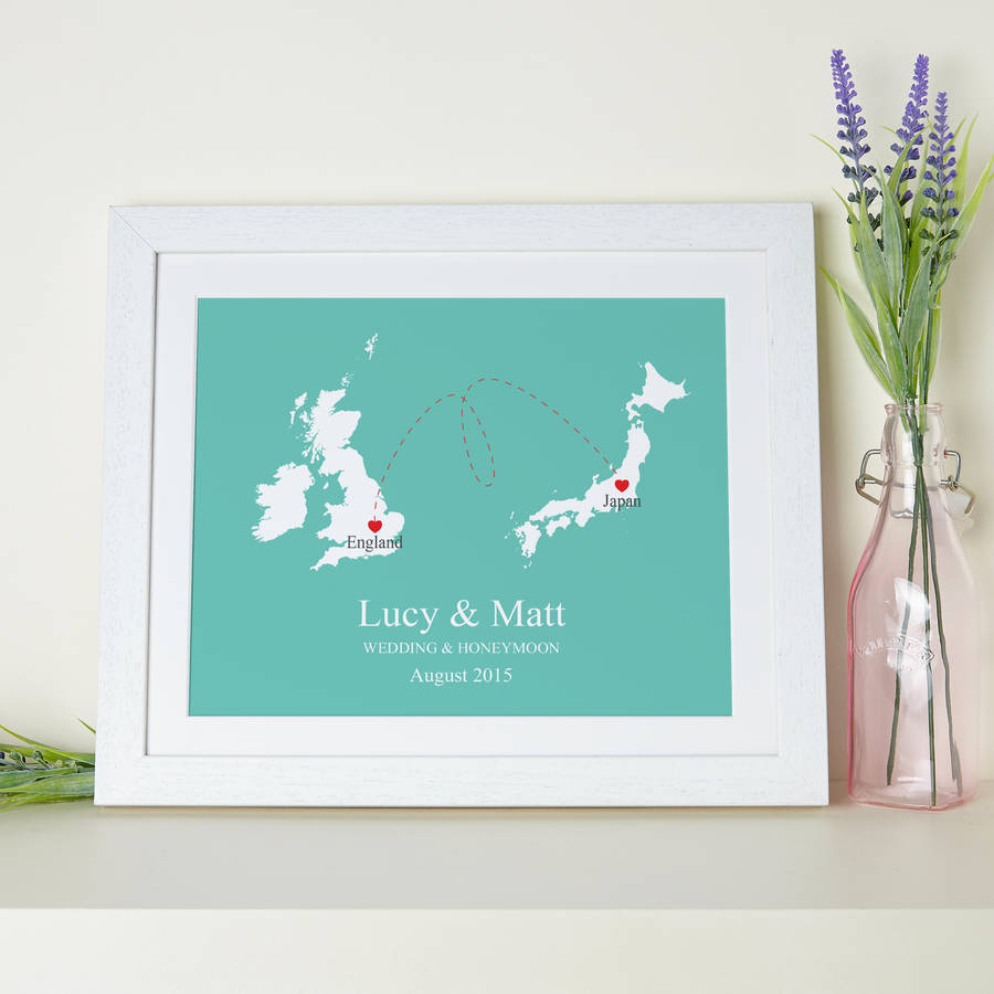 'Home And Abroad' Personalised Print, 1 of 12