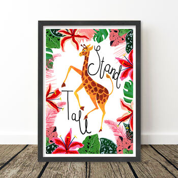 Giraffe Stand Tall Kids Print, 9 of 11