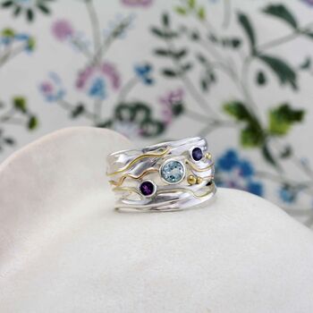 Sterling Silver Gemstone Ring, 3 of 9