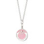 Follow Your Heart Pink Enamel Coin Necklace, thumbnail 10 of 12