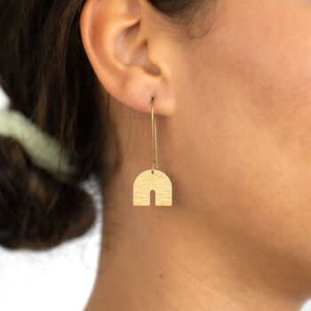 Arch Drop Earrings, 2 of 2