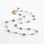 Non Tarnish Gemstone Nugget Bead Chain Necklace, thumbnail 2 of 10