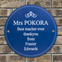 Personalised Blue Heritage Style Plaque Sign, thumbnail 5 of 10