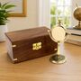 Personalised 50th Golden Wedding Anniversary Desk Clock Gift, thumbnail 7 of 11