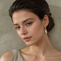 Vintage Champagne Teardrop Earrings, thumbnail 2 of 7