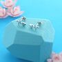 Heartbeat Stud Earrings, thumbnail 1 of 2