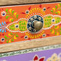 Hand Painted Bohemian Nine Drawer Cabinet Chest, thumbnail 7 of 7