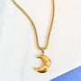 Sun And Moon Celestial Pendant Necklace, thumbnail 2 of 3