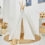 Personalised Creamy White Teepee Tent, thumbnail 2 of 6