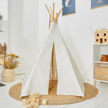 Personalised Creamy White Teepee Tent, 2 of 6