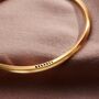 Forever Oval Personalised Bangle, thumbnail 4 of 7