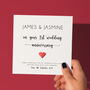 Personalised 1st Paper Wedding Anniversary Card For Couple, thumbnail 1 of 6