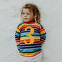Personalised Rainbow Number Kids T Shirt, thumbnail 6 of 10
