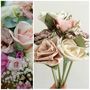 Your Wedding Bouquet As Cotton Roses 2nd Anniversary, thumbnail 1 of 9