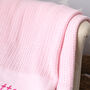 Personalised Pink Cellular Blanket, thumbnail 7 of 9