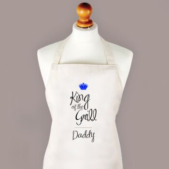 Personalised King Of The Grill BBQ Apron, 3 of 4