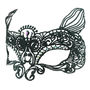 Feline Masquerade Mask, thumbnail 4 of 5