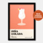 Pina Colada Cocktail Print, thumbnail 4 of 7