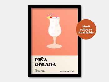 Pina Colada Cocktail Print, 4 of 7