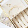 Personalised Gold And Glass Velvet Jewellery Box, thumbnail 1 of 10