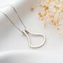 Sterling Silver Horseshoe Ring Holder Necklace, thumbnail 3 of 7