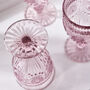 Set Of Four Armas Rose Wine Goblets, thumbnail 5 of 5