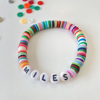 Personalised Heishi Disc Bead Bracelet Or Necklace, 6 of 9