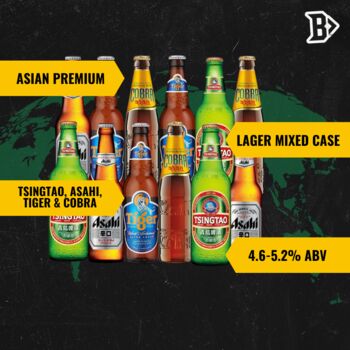 Asian Premium Lager Beer Mixed Case With Twelve Beers, 2 of 7