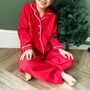 Personalised Cotton Childrens Christmas Pyjamas, thumbnail 2 of 3