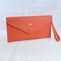 Personalised Monogram Italian Leather Clutch Bag, thumbnail 6 of 7