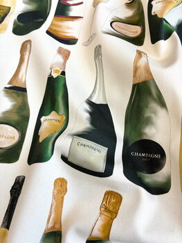 Champagne Tea Towel / Celebration Gift / Fizz Lover Kitchen Decor, 3 of 5