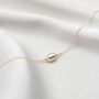 9ct Solid Gold Mini Cara Single Pearl Choker Necklace, thumbnail 1 of 2