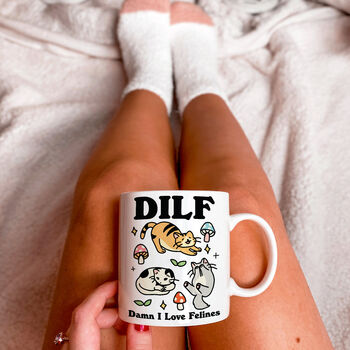 'Damn I Love Felines' Dilf Mug, 2 of 4