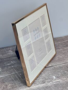 Sixtrees Gold Tone Multi Aperture Photo Frame, 3 of 3