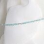 Amazonite Gemstone Beaded Bracelet, thumbnail 2 of 5