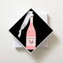 Personalised Rose Wine Christmas Bauble Decoration, thumbnail 5 of 6