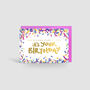 'Gonna Party Like It's Your Birthday!' Gold Foil Card, thumbnail 1 of 2