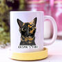 Cat Illustrated Personalised Mug Cat Lover Gift, thumbnail 3 of 6