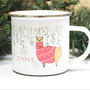 Personalised Llama Christmas Mug, thumbnail 1 of 4