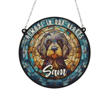 Cockapoo Black Memorial Suncatcher, 2 of 6